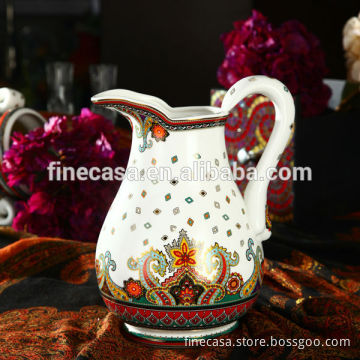 Luxury Fine New Bone China Ceramic Water Jug of Paisley